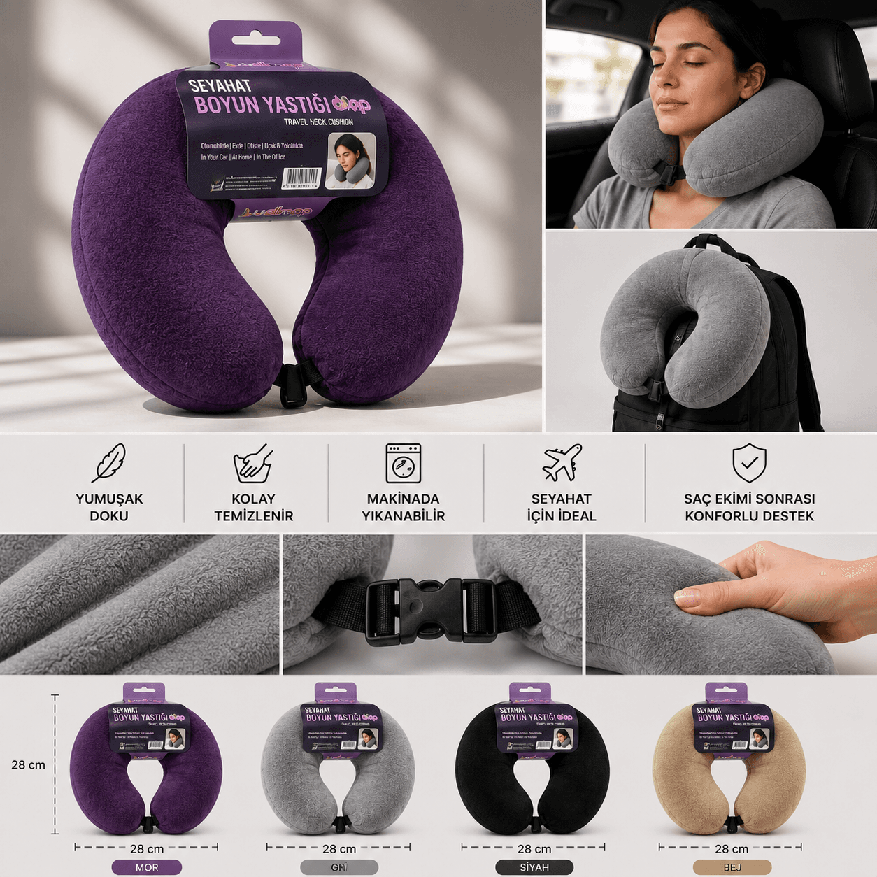 Wellmop Seyahat Boyun Yastığı