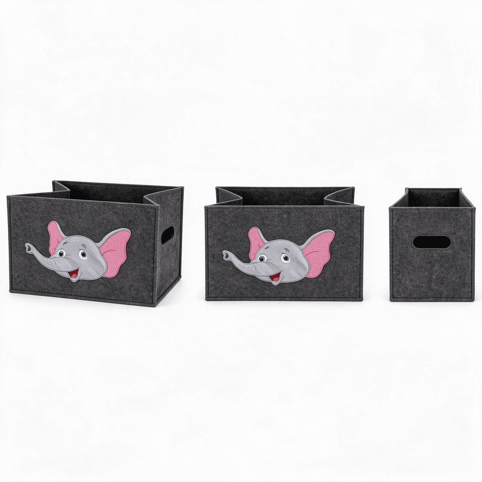 Keçe Fil Figürlü Kare Organizer